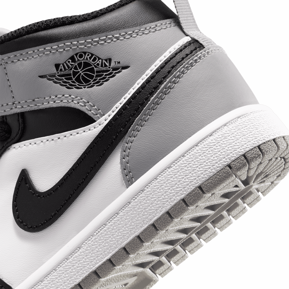 PS Air Jordan 1 Mid - 'White/Black'