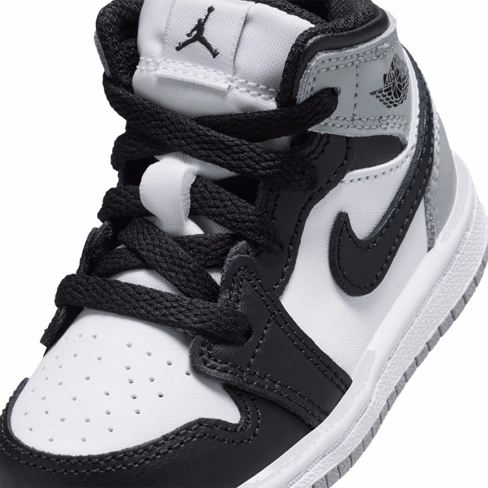 TD Air Jordan 1 Mid - 'White/Black'