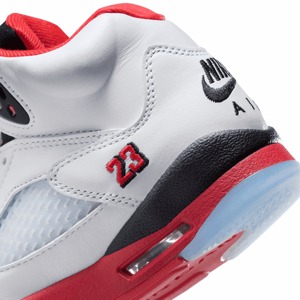 GS Air Jordan 5 - 'Fire Red'