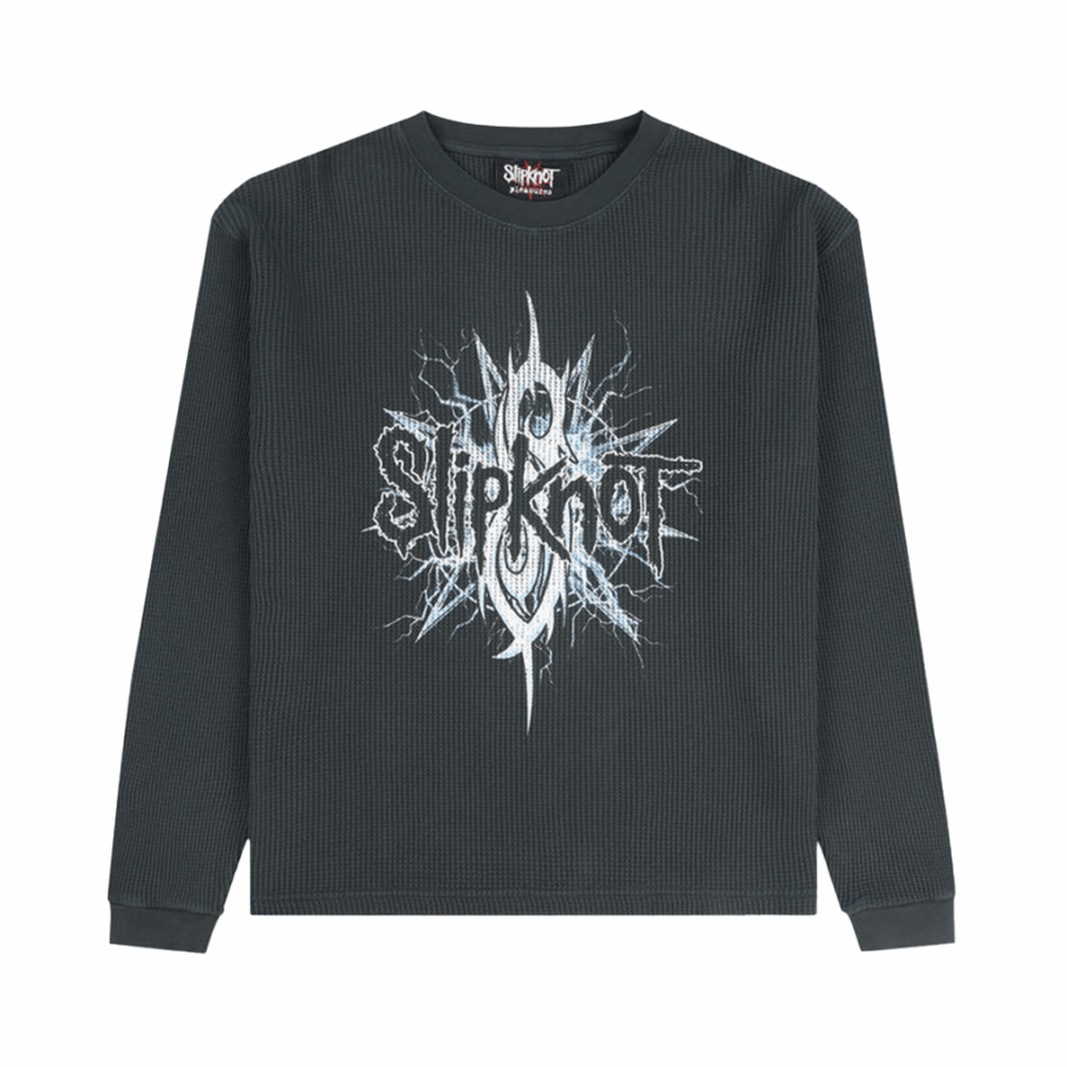 Pleasures Spit Thermal L/S Tee - 'Faded Black'