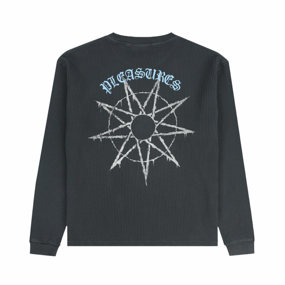 Pleasures Spit Thermal L/S Tee - 'Faded Black'