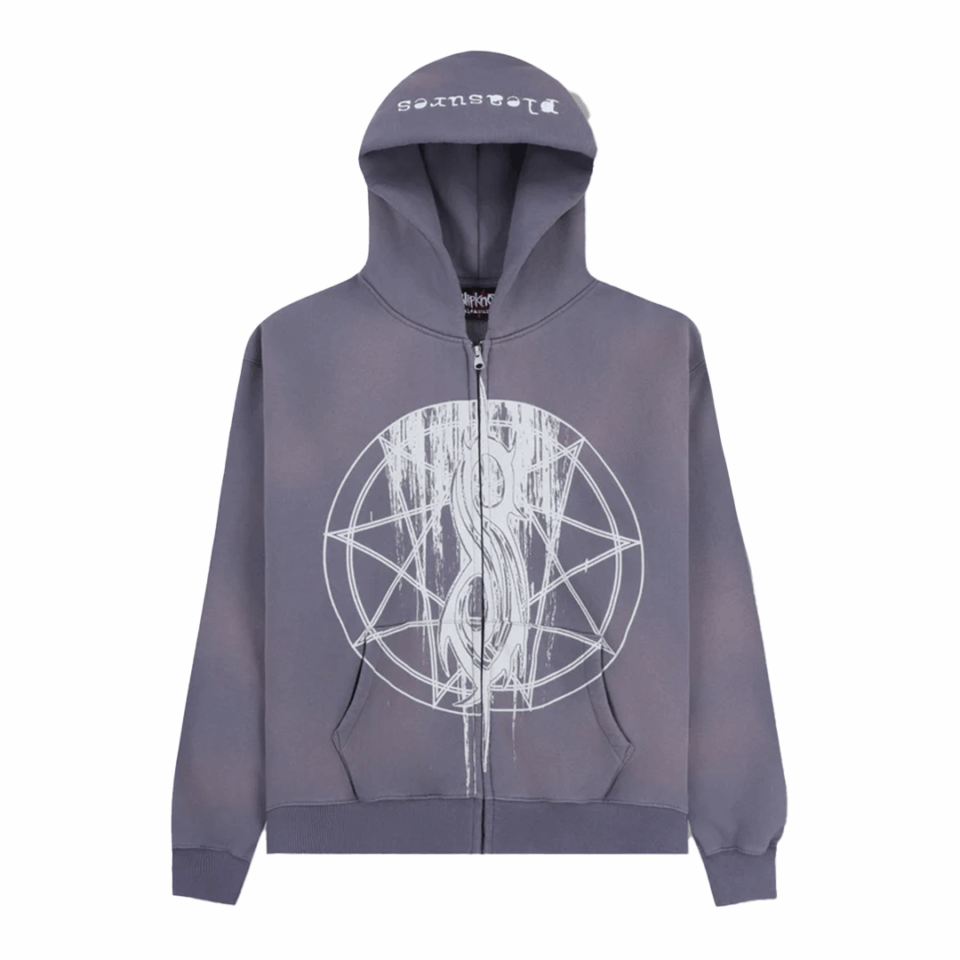 Pleasures Nonagram Zip Hoodie - 'Smoke'