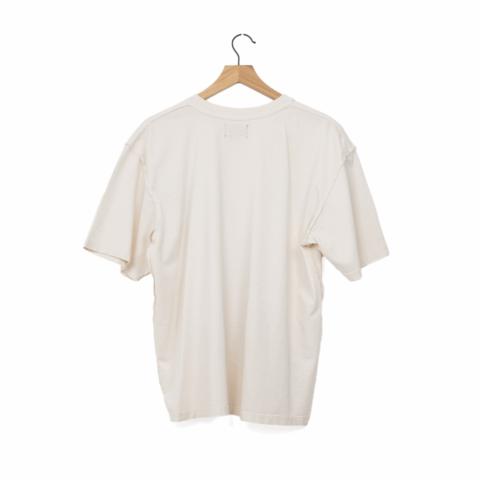 Diet Starts Monday Spray Paint Tee - 'Antique White/Black'
