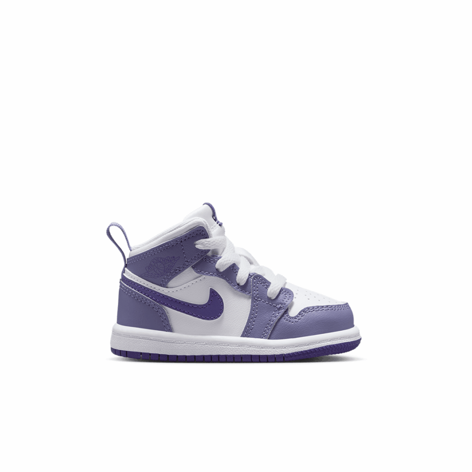 TD Air Jordan 1 Mid - 'Dusty Amethyst/Court Purple'