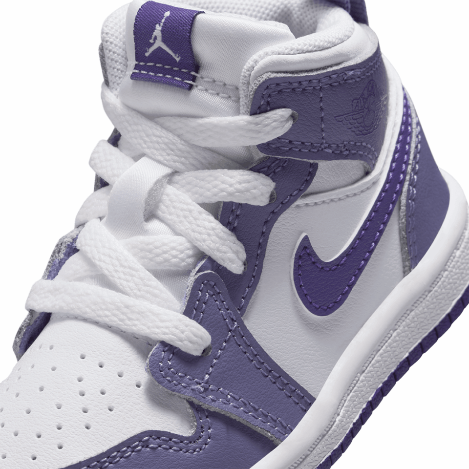 TD Air Jordan 1 Mid - 'Dusty Amethyst/Court Purple'