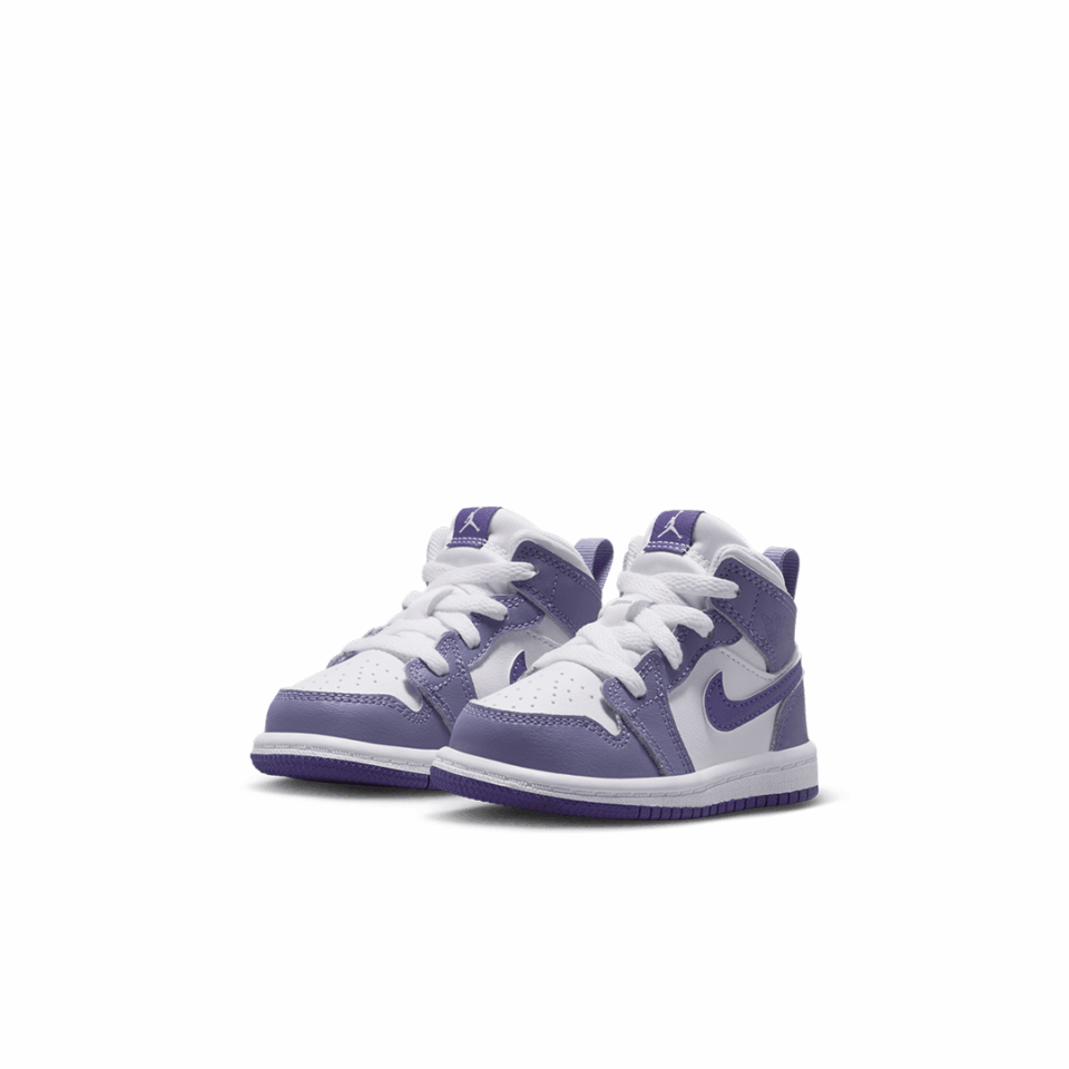 TD Air Jordan 1 Mid - 'Dusty Amethyst/Court Purple'