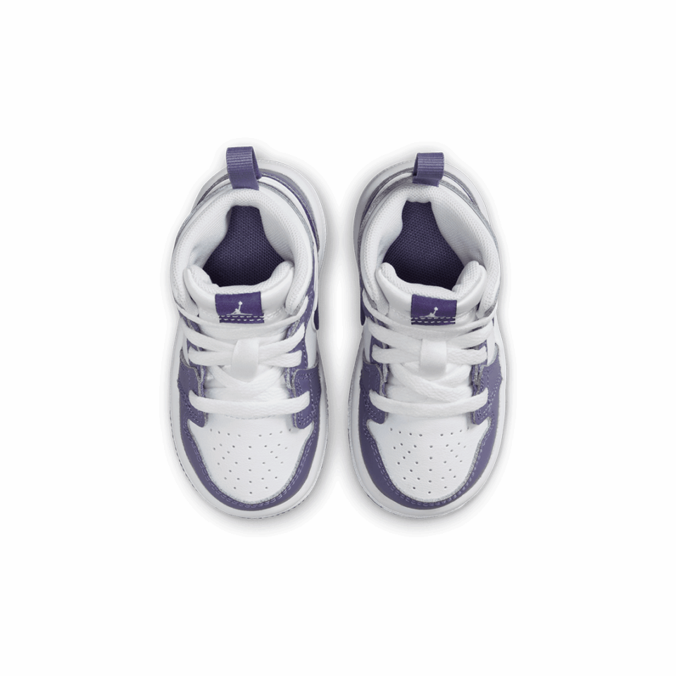 TD Air Jordan 1 Mid - 'Dusty Amethyst/Court Purple'
