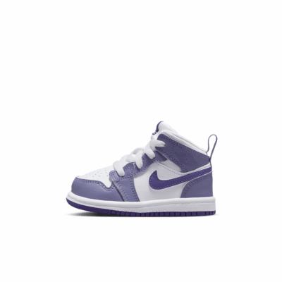 TD Air Jordan 1 Mid - 'Dusty Amethyst/Court Purple'