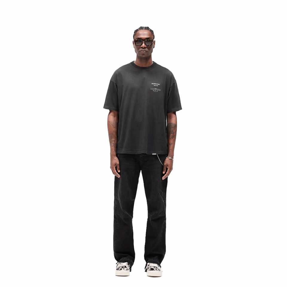 Represent Revere Manor Tee - 'Stained Black'