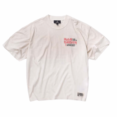 Represent Iron Maiden X Anniversary Tee - 'Washed Ecru'