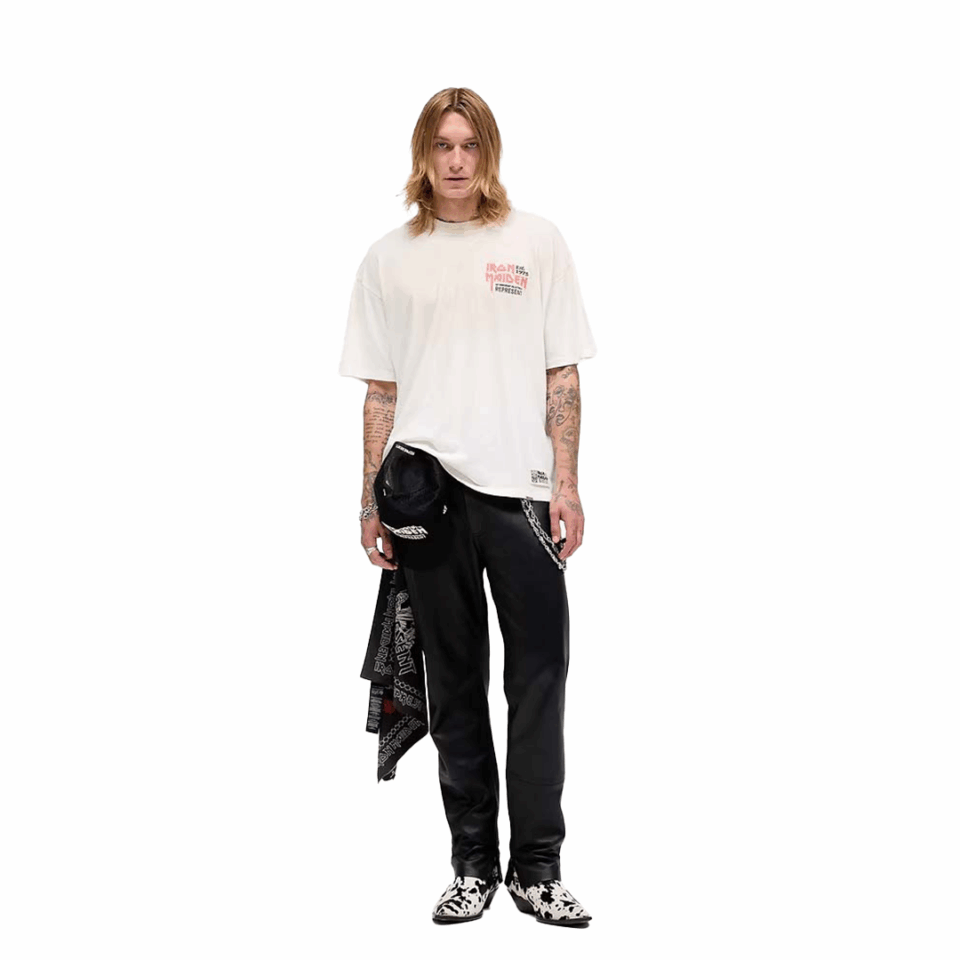 Represent Iron Maiden X Anniversary Tee - 'Washed Ecru'