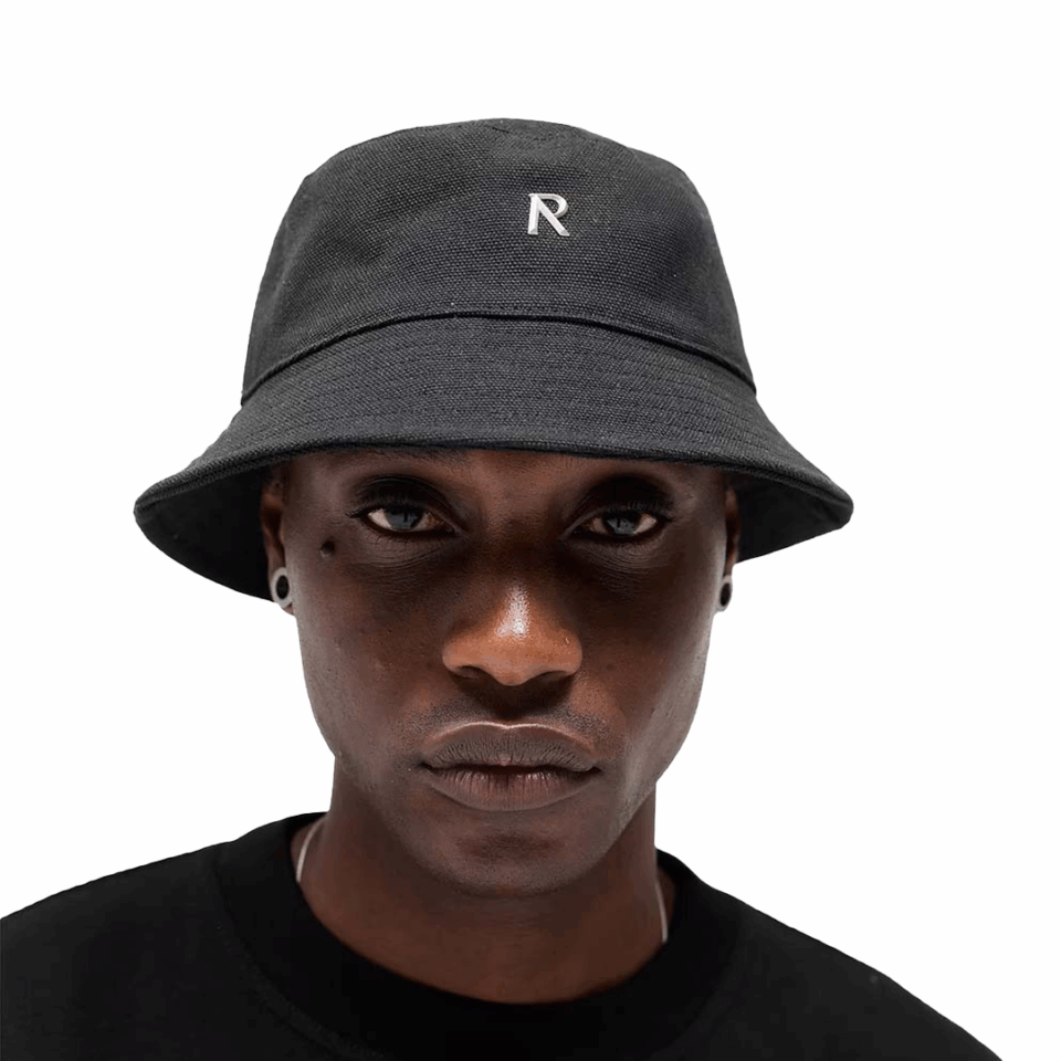 Represent Initial Bucket Hat - 'Jet Black'
