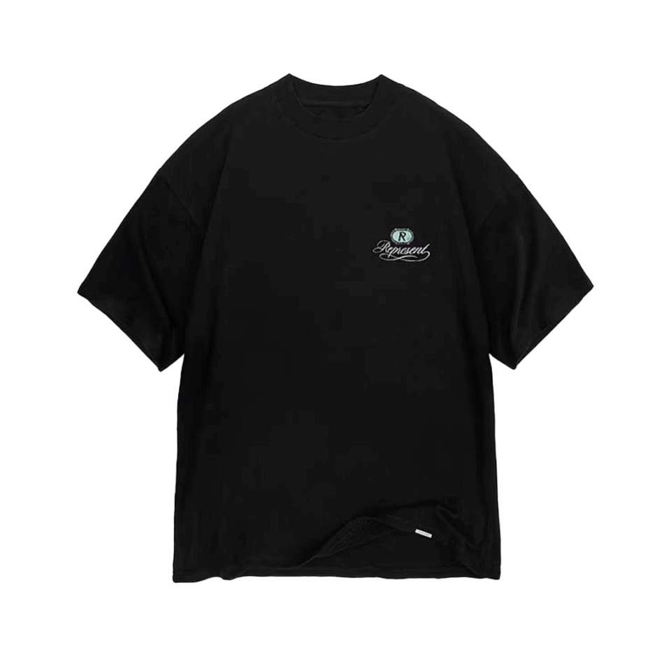 Represent Grand Vintage Hand Drawn Tee - 'Jet Black'