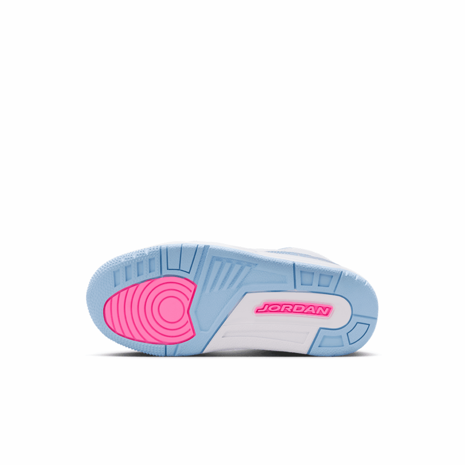 PS Air Jordan 3 - 'White/Pink Glow/Cobalt Bliss'