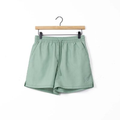 Represent Smart Swim Metal Initial Short - 'Washed Sage'