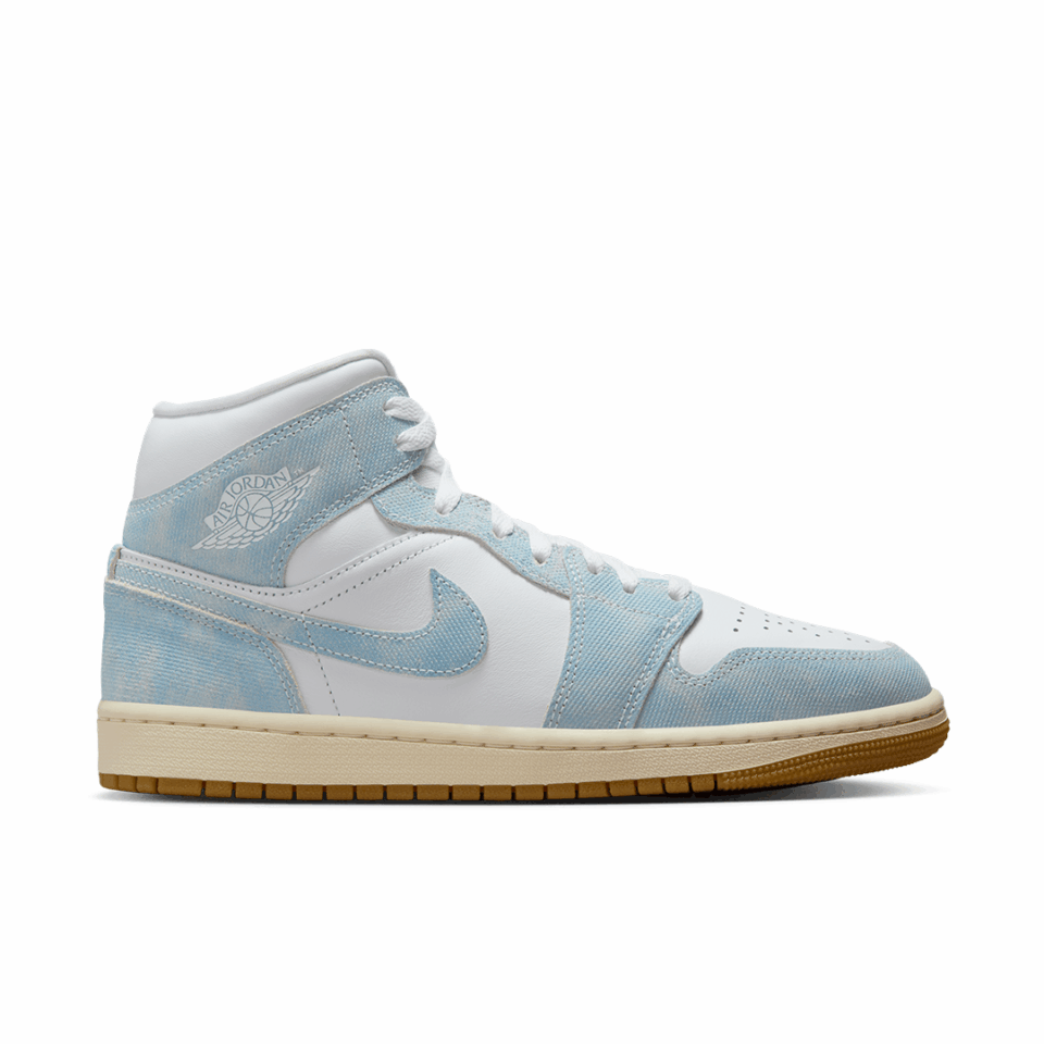 WMNS Air Jordan 1 Mid SE - 'White/Worn Blue'