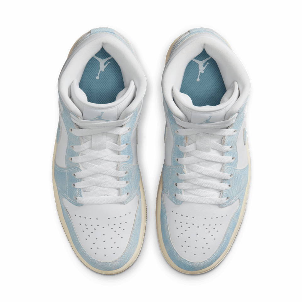 WMNS Air Jordan 1 Mid SE - 'White/Worn Blue'