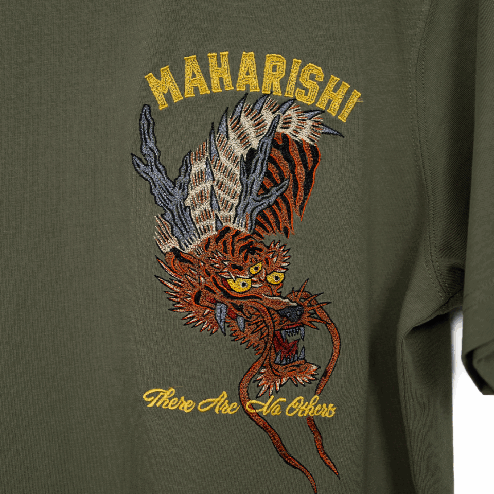 Maharishi Tour Tiger Dragon Tee - 'Olive'