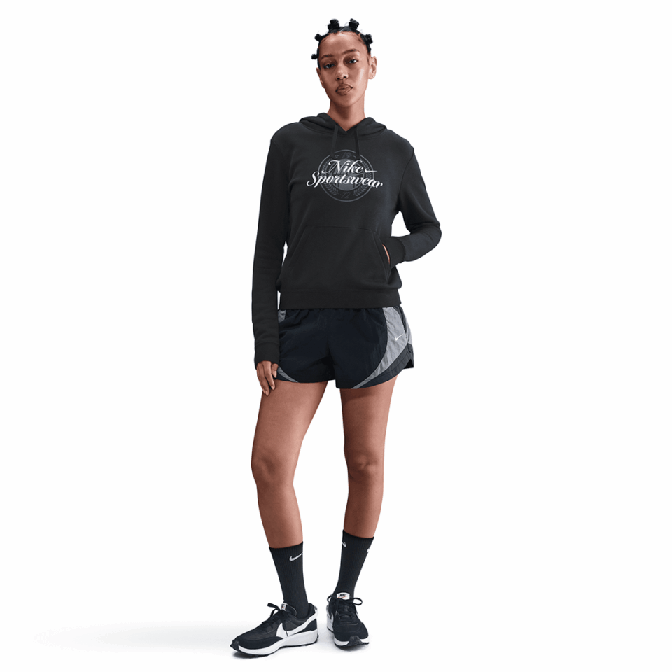 WMNS Nike Graphic Hoodie - 'Black'