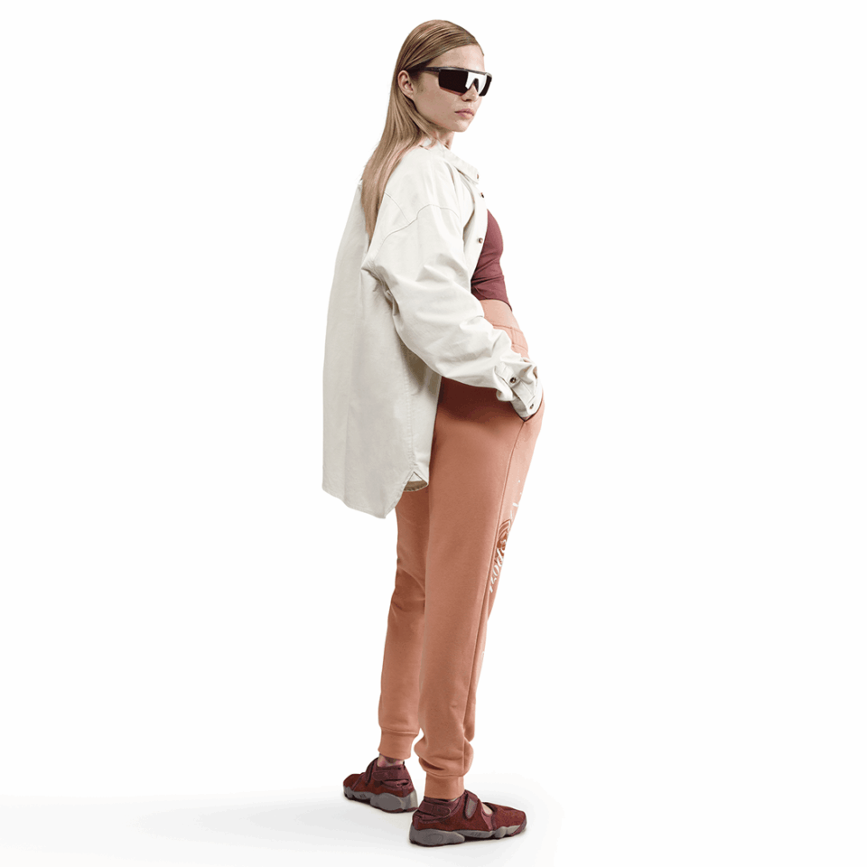WMNS Nike Mid Rise Graphic Pant - 'Rose Gold/Sail'