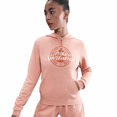 WMNS Nike Graphic Hoodie - 'Rose Gold'