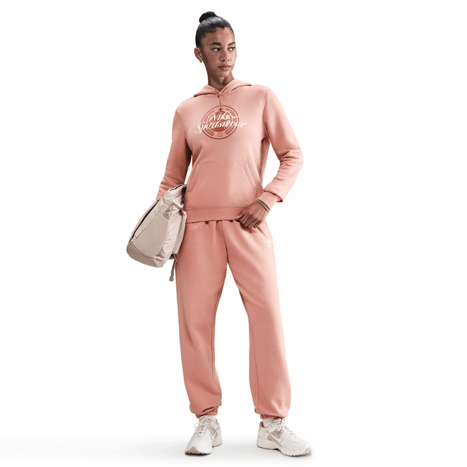 WMNS Nike Graphic Hoodie - 'Rose Gold'