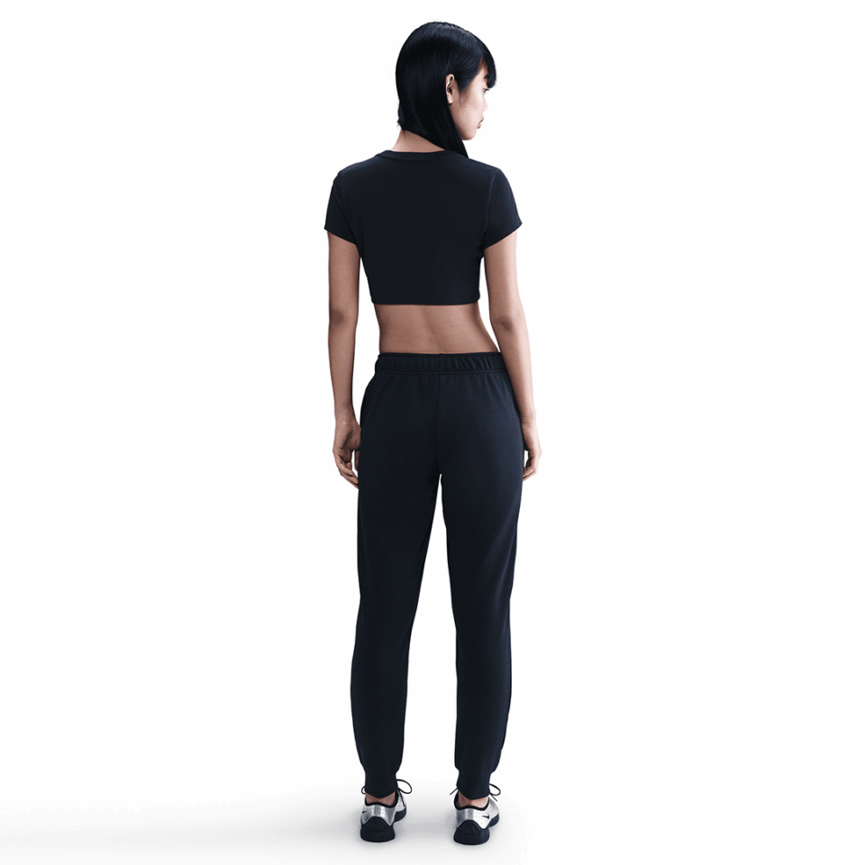 WMNS Nike Mid Rise Graphic Jogger - 'Black/Photon Dust'