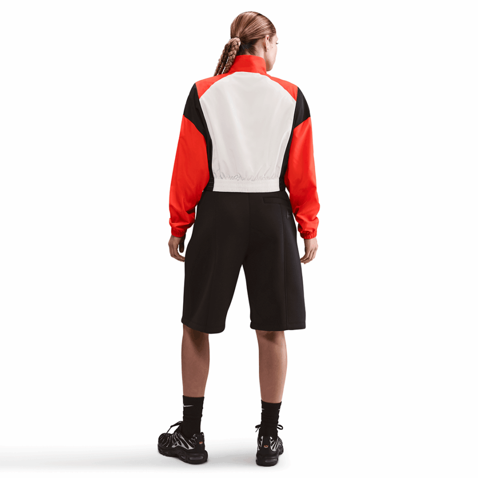 WMNS Nike Woven Pull-Over Top - 'Sail/Picante Red'