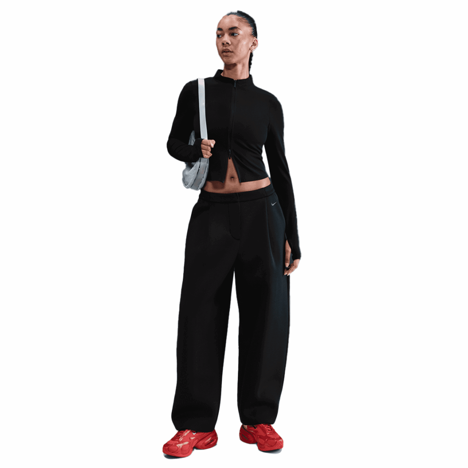 WMNS Nike Mid Rise Fleece Pant - 'Black/Anthracite'