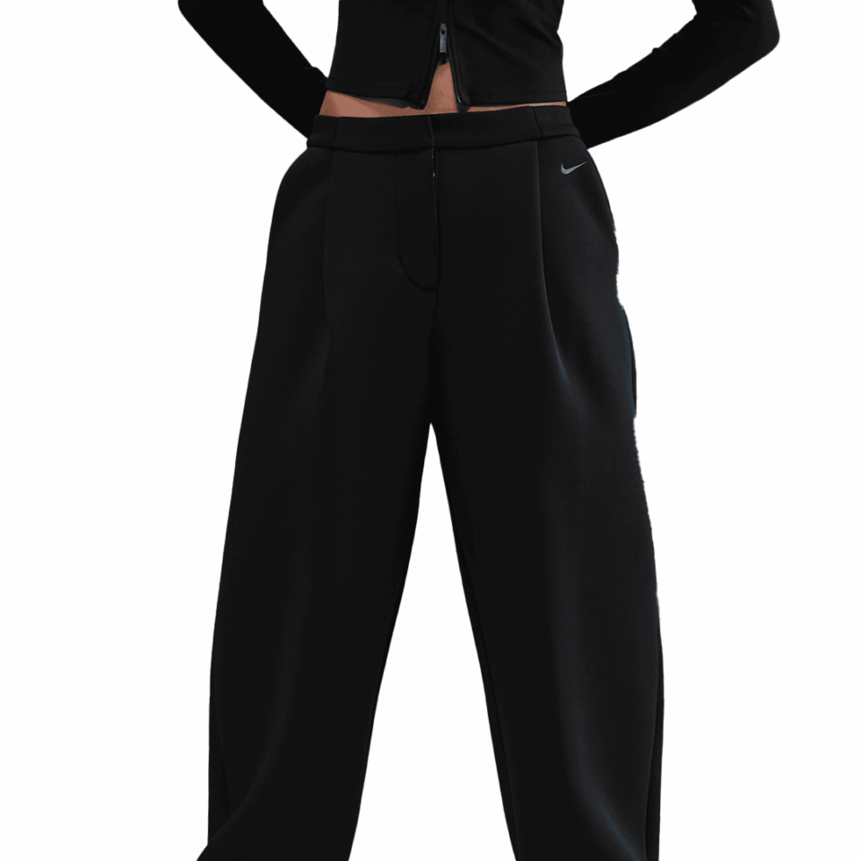 WMNS Nike Mid Rise Fleece Pant - 'Black/Anthracite'