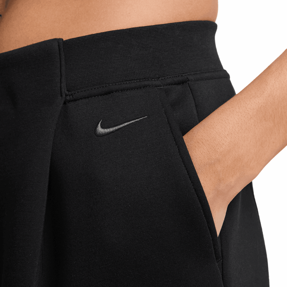 WMNS Nike Mid Rise Fleece Pant - 'Black/Anthracite' - Image 3