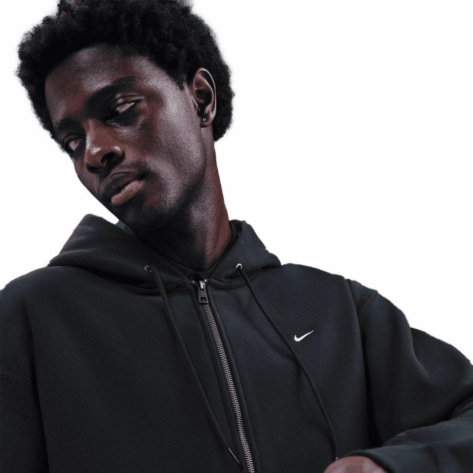 Nike Life Fleece Zip Hoodie - 'Black/Black'