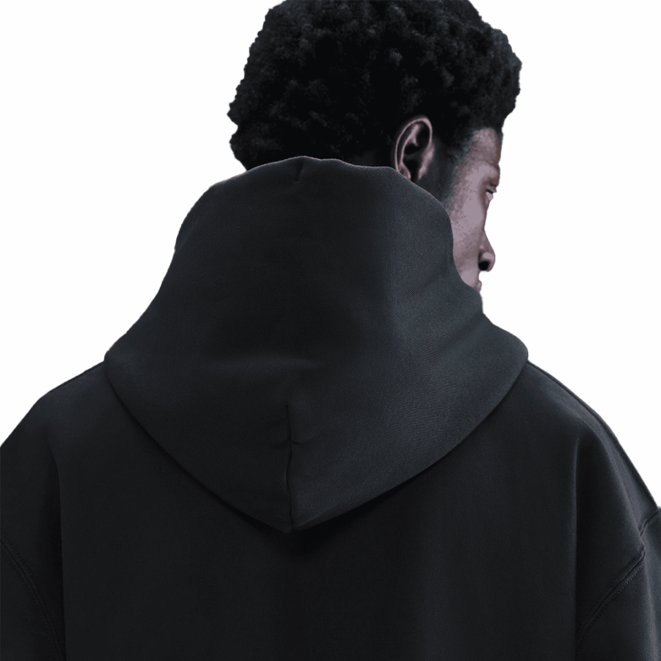 Nike Life Fleece Zip Hoodie - 'Black/Black'