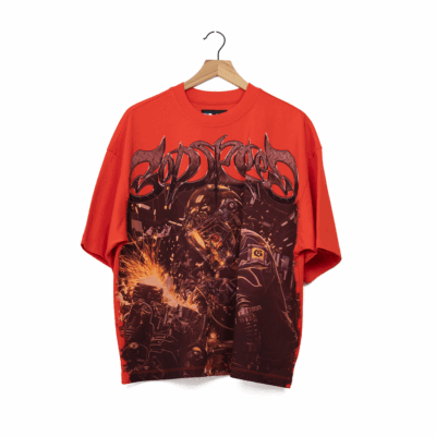 Godspeed Steel Sharpens Steel Tee - 'Red'