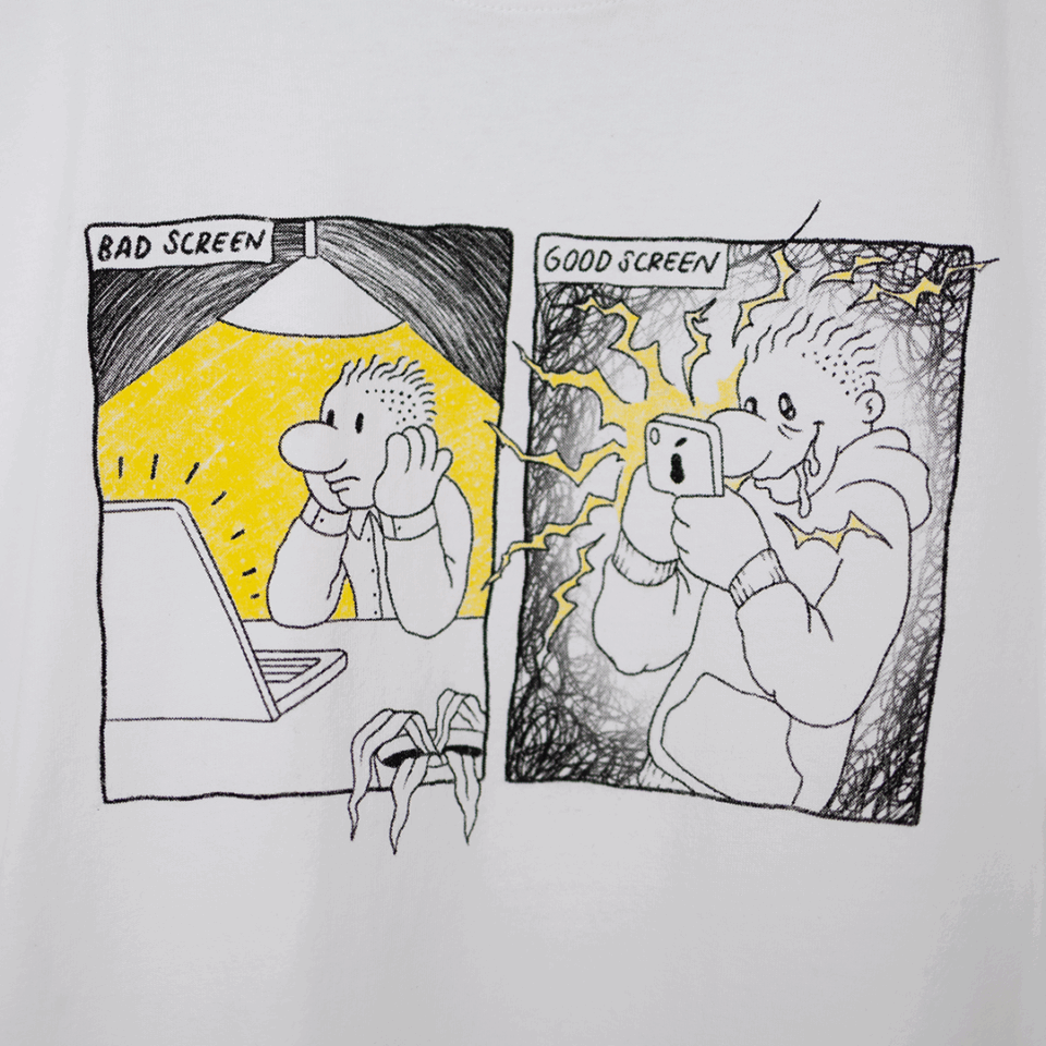 Market Good Screen Comic Tee - 'White'