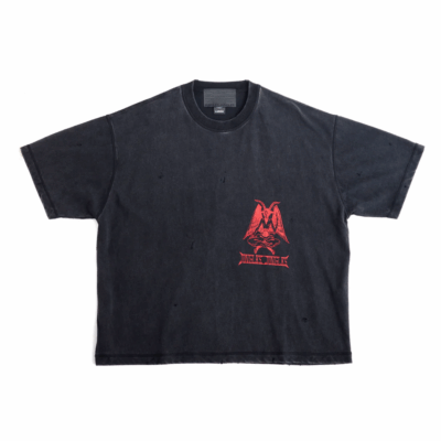 Jungles Wellness Distressed Tee - 'Vintage Black'