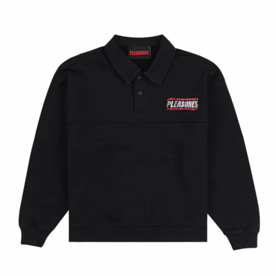 Pleasures Gentle Polo Sweatshirt - 'Black'