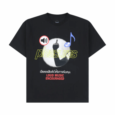 Pleasures Loud Music Tee - 'Black'