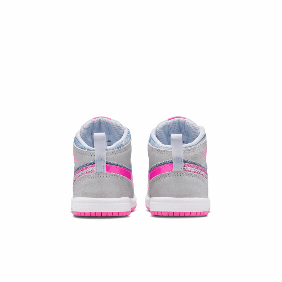 TD Air Jordan 1 Mid SE - 'Cobalt Bliss/Pink Glow'