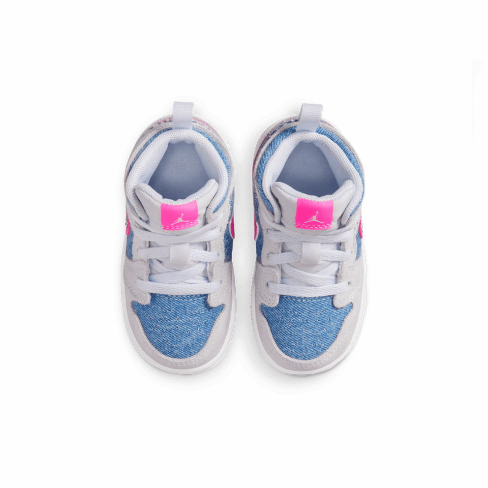 TD Air Jordan 1 Mid SE - 'Cobalt Bliss/Pink Glow'
