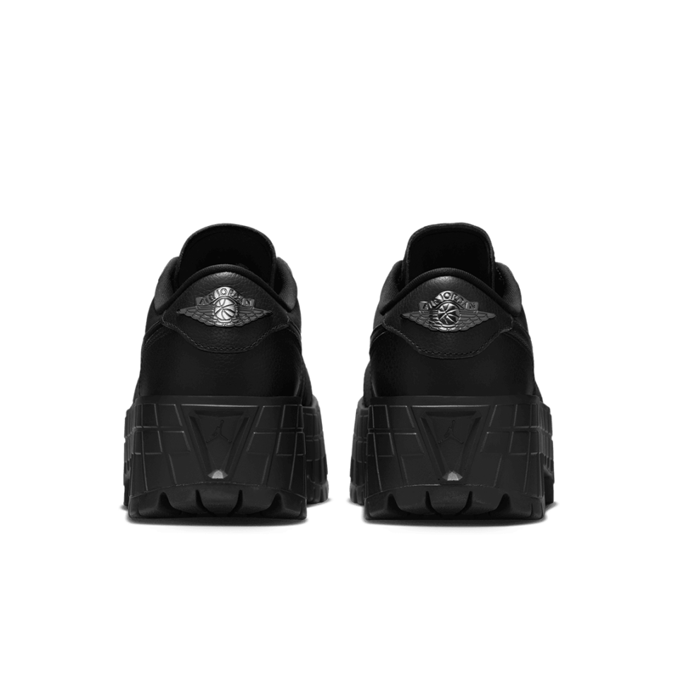 WMNS Air Jordan 1 Brooklyn Low - 'Black/Metallic Black'