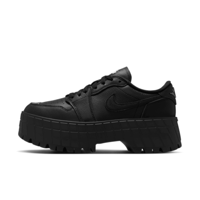 WMNS Air Jordan 1 Brooklyn Low - 'Black/Metallic Black'