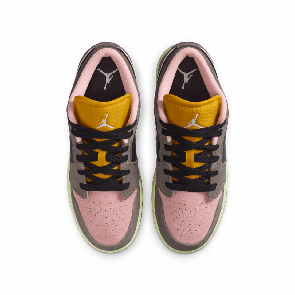 GS Air Jordan 1 Low SE - 'Oil Grey/White'