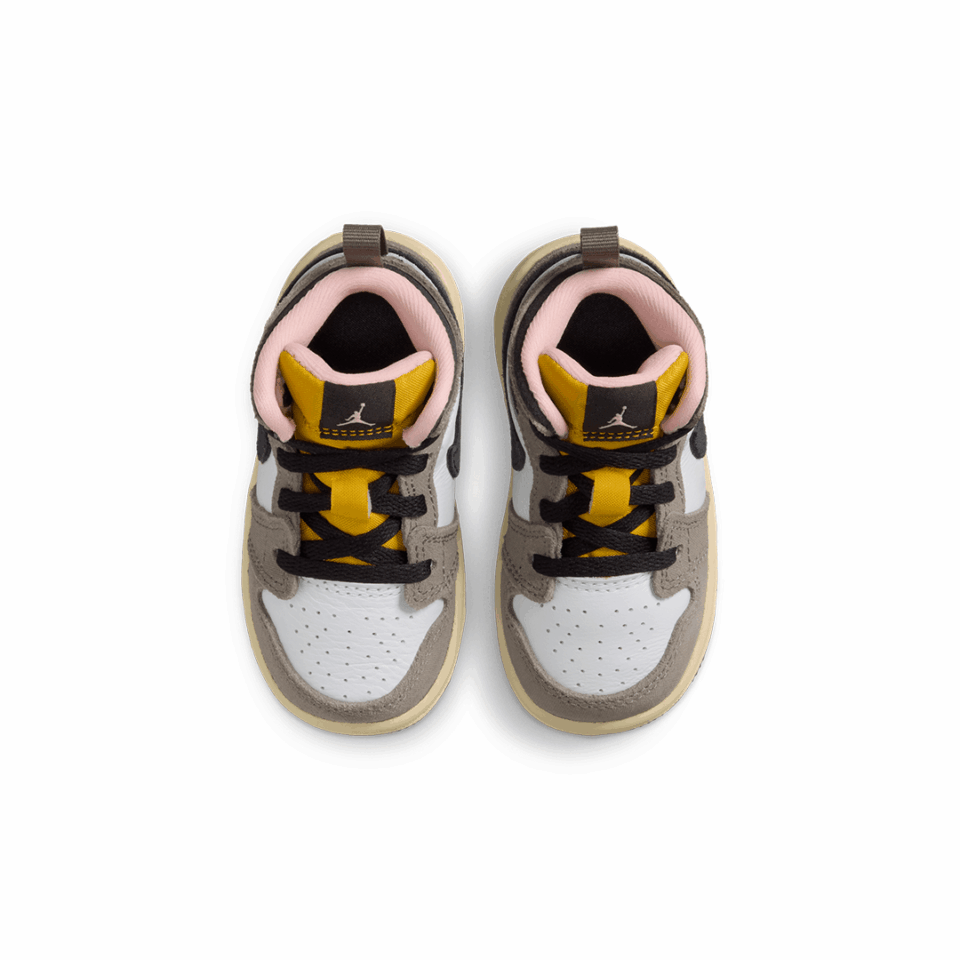TD Air Jordan 1 Mid SE - 'White/Oil Grey'