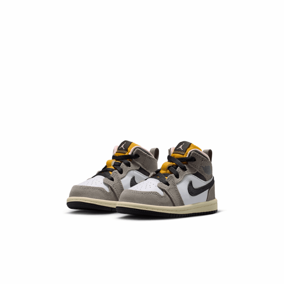 TD Air Jordan 1 Mid SE - 'White/Oil Grey'