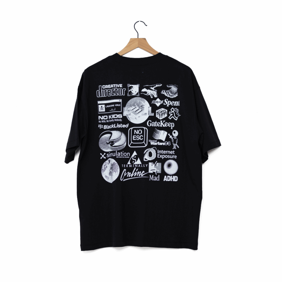 Market Terminally Online Tee - 'Black'