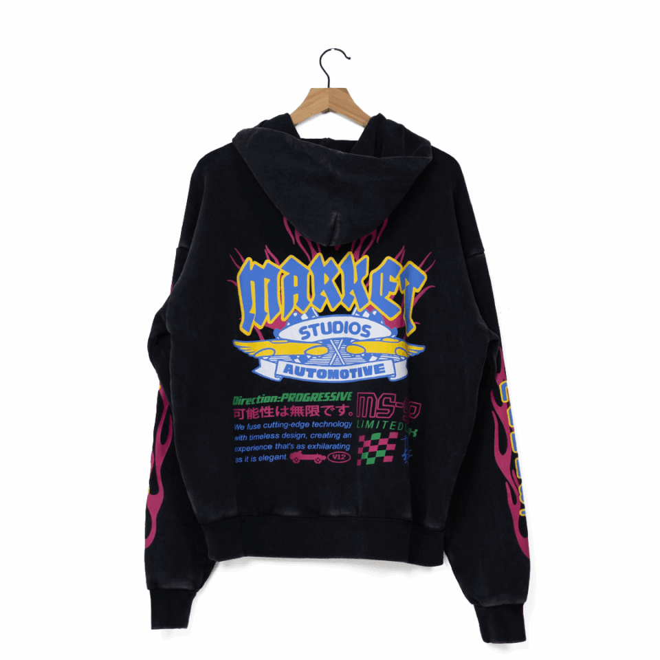Market V12 Hoodie - 'Pirate Black'