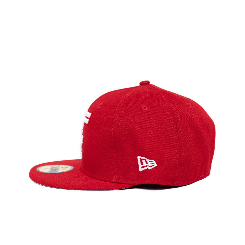 New Era 5950 Toronto Blue Jays Fitted Hat - 'Red'