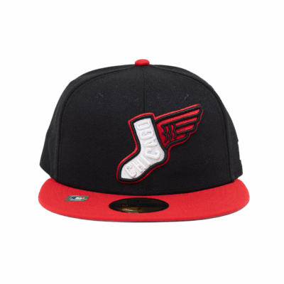 New Era 5950 Chicago White Sox Fitted Hat - 'Black/Red'