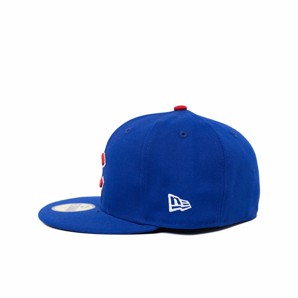 New Era 5950 Chicago Cubs Fitted Hat - 'Blue/Red'